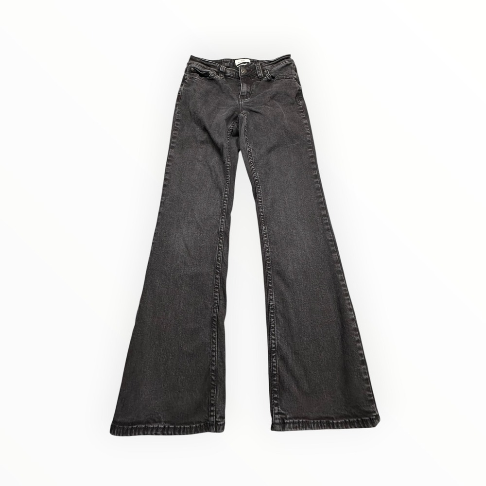 Shyanne Jeans Womens 28 Short Black Life Flare Leg‎ Western Stretch Denim
